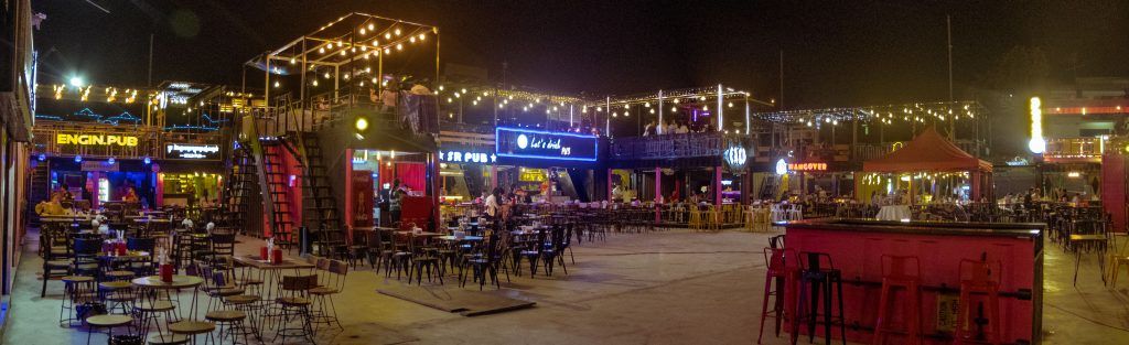 newly completed container market in Phnom Penh, representing a booming commercial scene in Cambodia