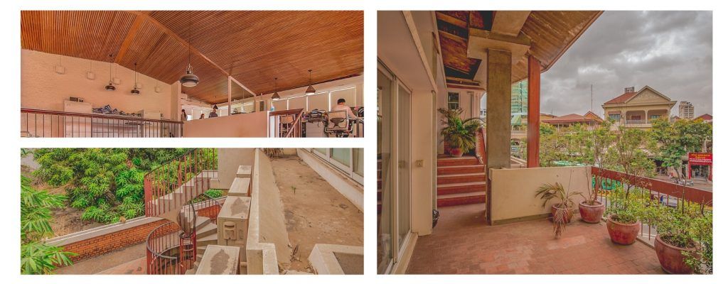 indoor and outdoor views from van molyvann's house