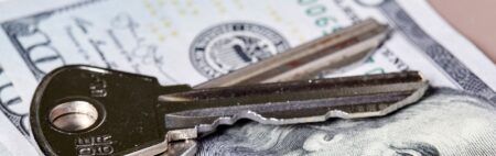 Apartment Keys on Dollar Bill