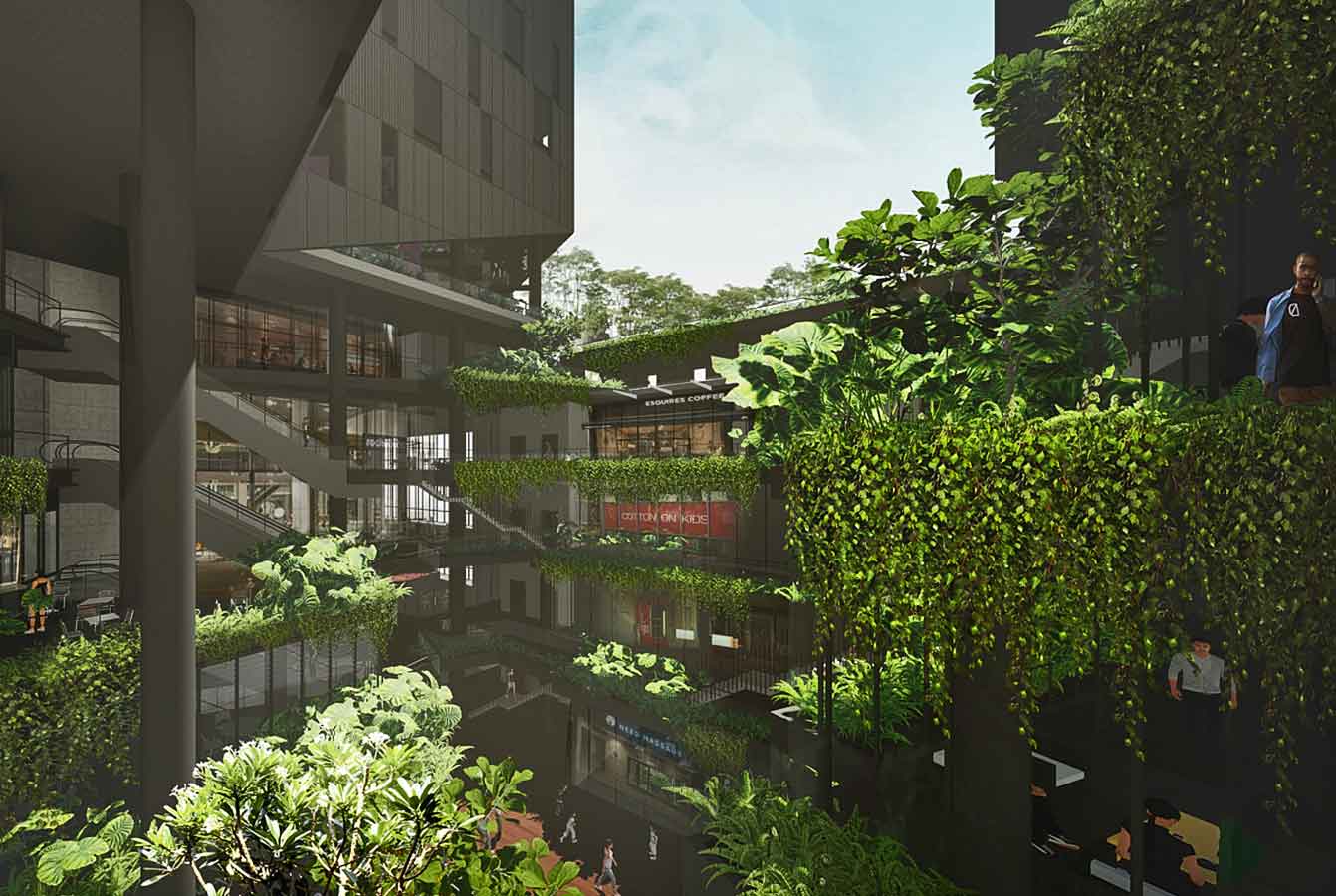 Courtyard (Visualization) ODOM, Phnom Penh - A project by ULS