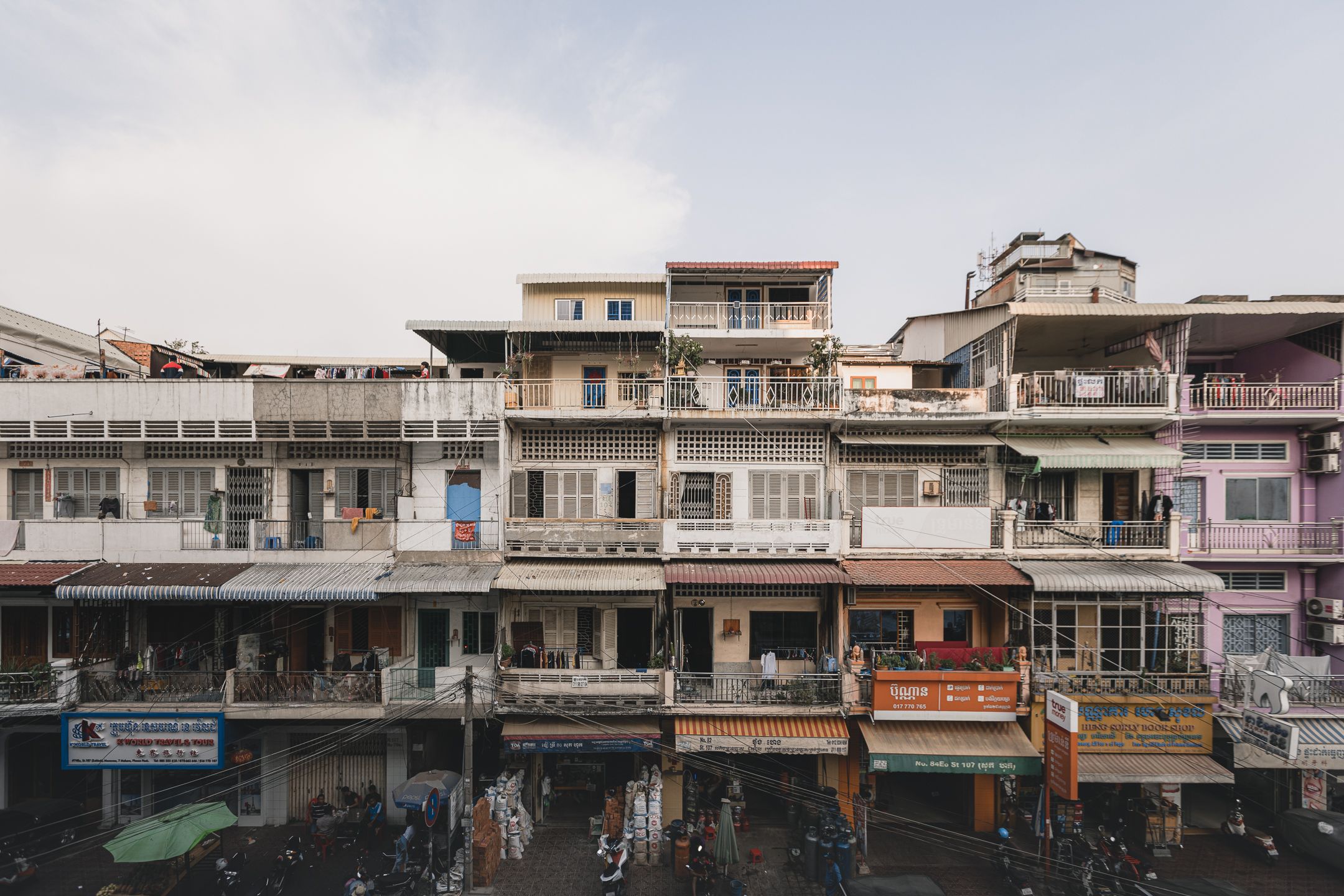 Shophouses in Phnom Penh